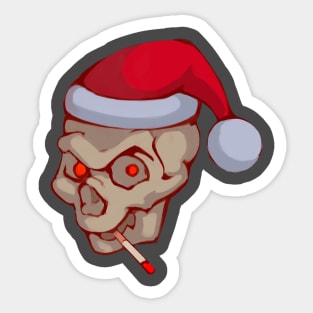 Christmass Skull! Sticker